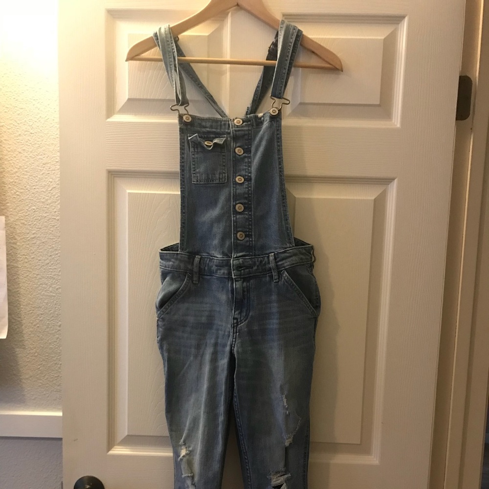 Hollister Boyfriend Overalls